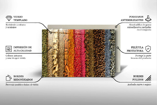 Deska do kuchni Kolorowe przyprawy