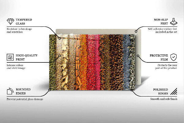 Deska do kuchni Kolorowe przyprawy