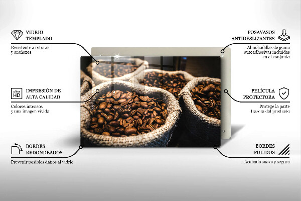 Deska do kuchni Worki ziarna kawy