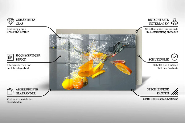 Deska do kuchni Cytryny w wodzie