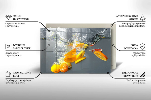 Deska do kuchni Cytryny w wodzie