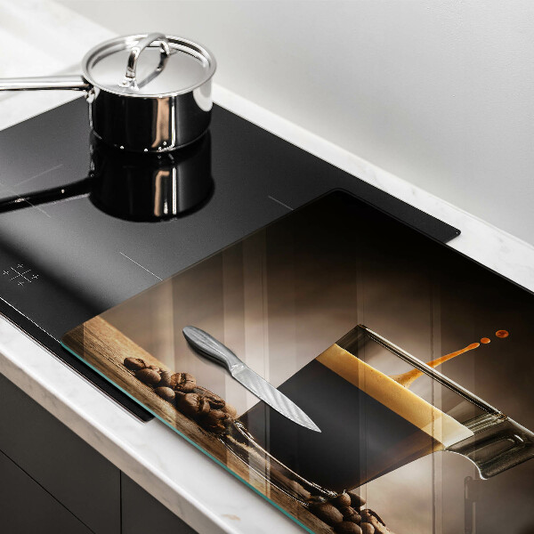 Deska do kuchni Szklanka i ziarna kawy