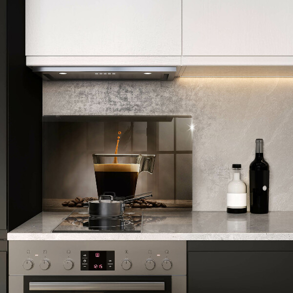 Deska do kuchni Szklanka i ziarna kawy