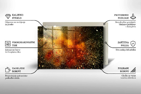 Szklana deska do kuchni Kolorowe przyprawy