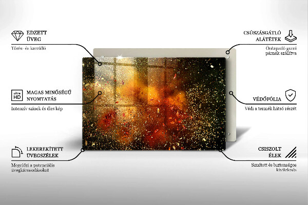 Szklana deska do kuchni Kolorowe przyprawy