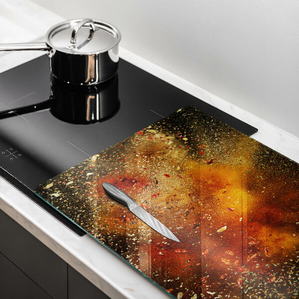 Szklana deska do kuchni Kolorowe przyprawy