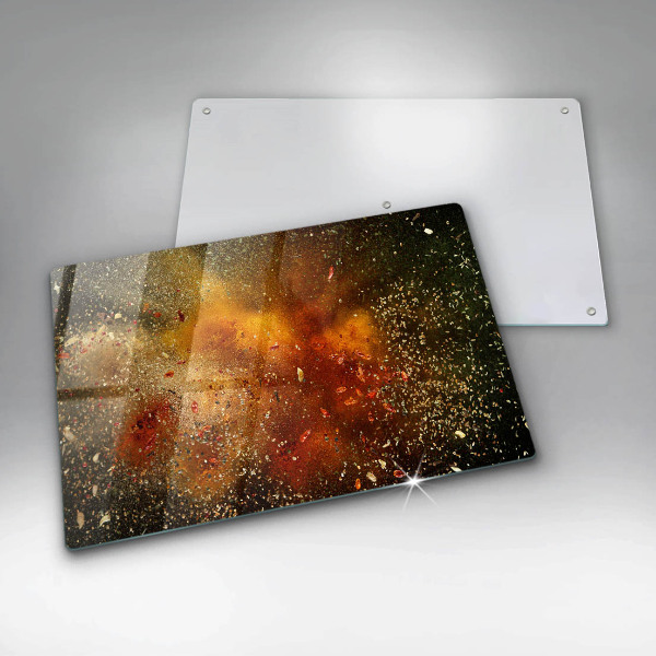 Szklana deska do kuchni Kolorowe przyprawy