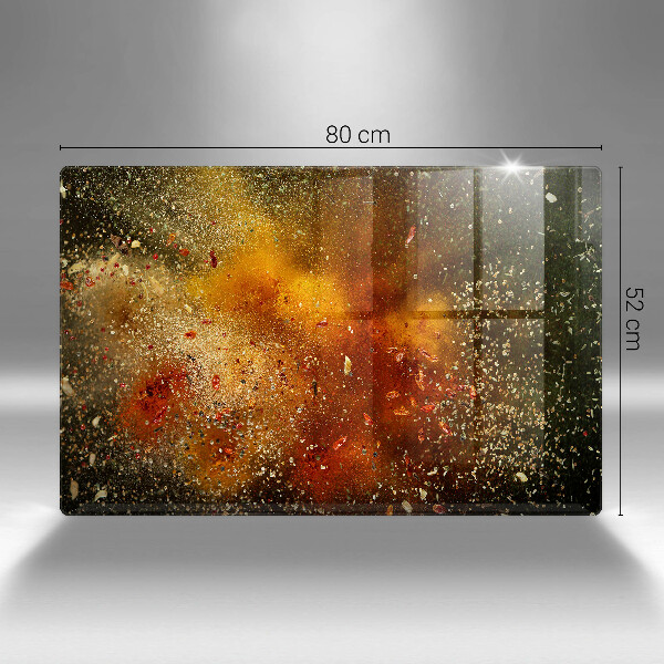 Szklana deska do kuchni Kolorowe przyprawy