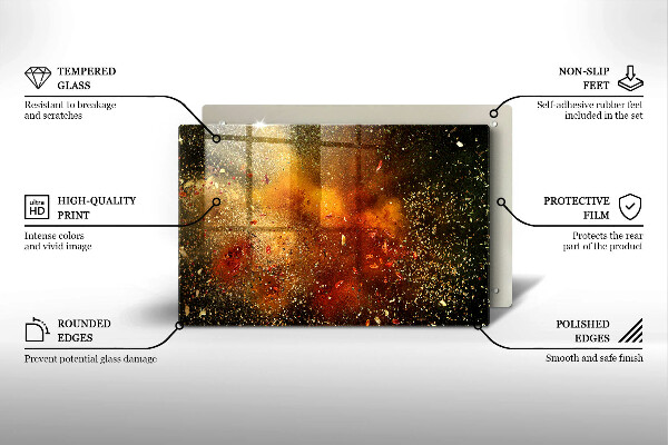 Szklana deska do kuchni Kolorowe przyprawy