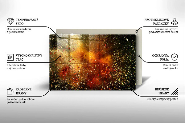 Szklana deska do kuchni Kolorowe przyprawy