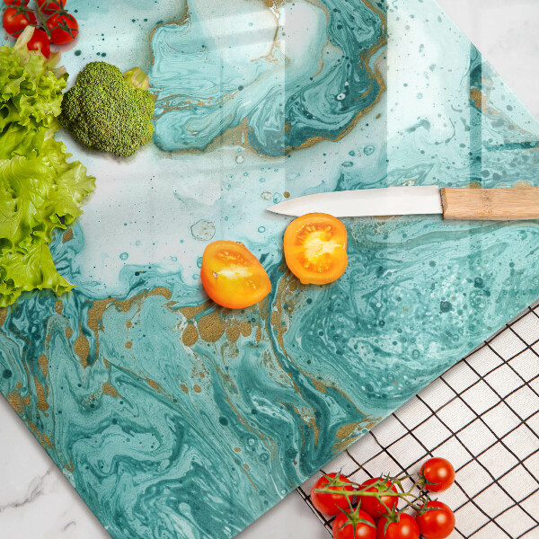 Deska do kuchni Błękitna abstrakcja
