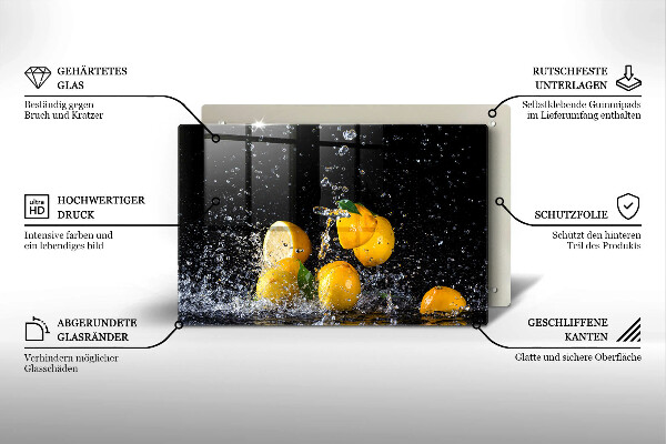 Deska do kuchni Soczyste owoce cytryny