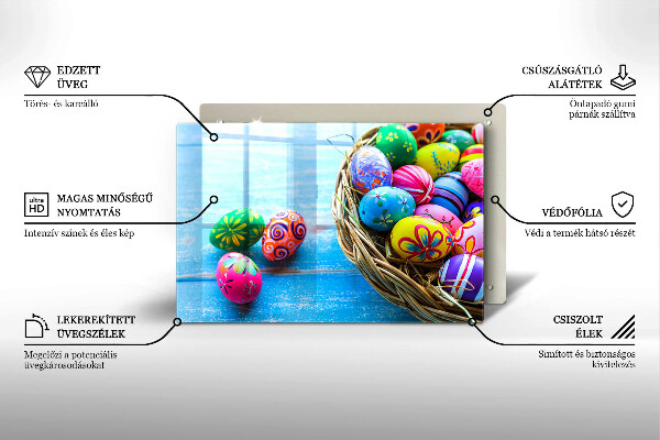 Deska do kuchni Wielkanocne jajka pisanki