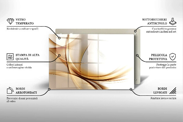 Deska do kuchni Abstrakcja kształty
