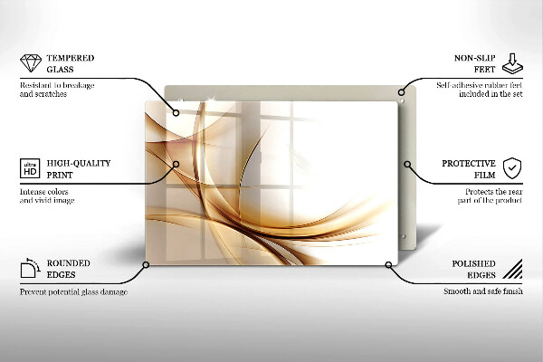 Deska do kuchni Abstrakcja kształty