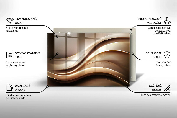 Deska do kuchni Abstrakcja łagodne linie