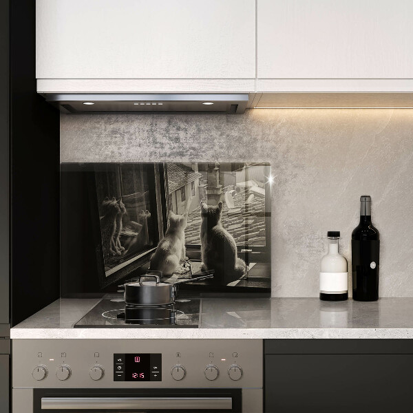 Deska do kuchni Koty miasto i okno