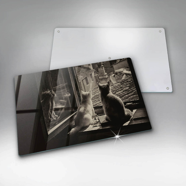 Deska do kuchni Koty miasto i okno