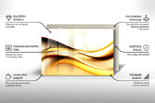 Deska do kuchni Abstrakcja dym linie