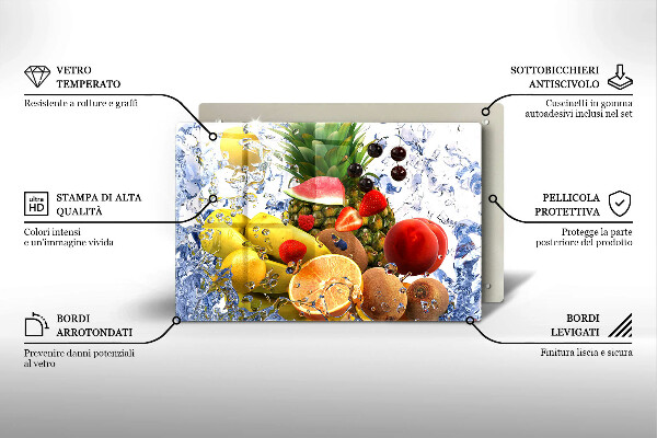 Deska do kuchni Soczyste owoce i woda
