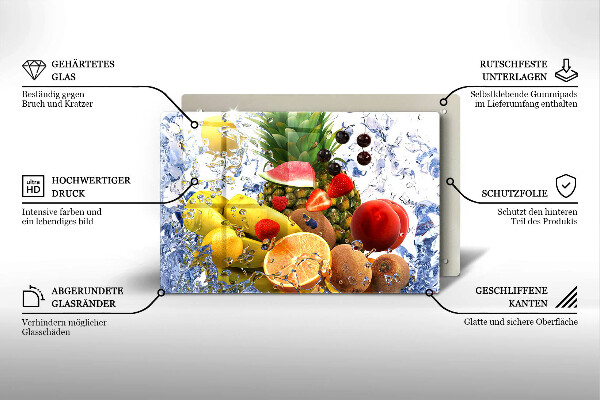 Deska do kuchni Soczyste owoce i woda