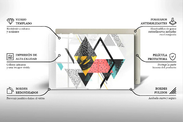 Deska do kuchni Abstrakcja trójkąty