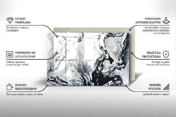 Deska do kuchni Abstrakcja tusz