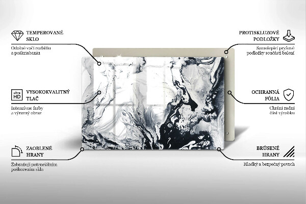 Deska do kuchni Abstrakcja tusz