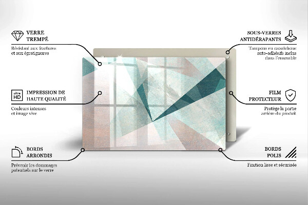 Deska do kuchni Ostra abstrakcja