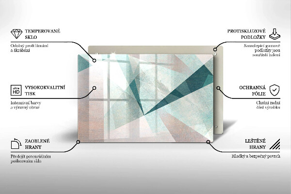 Deska do kuchni Ostra abstrakcja