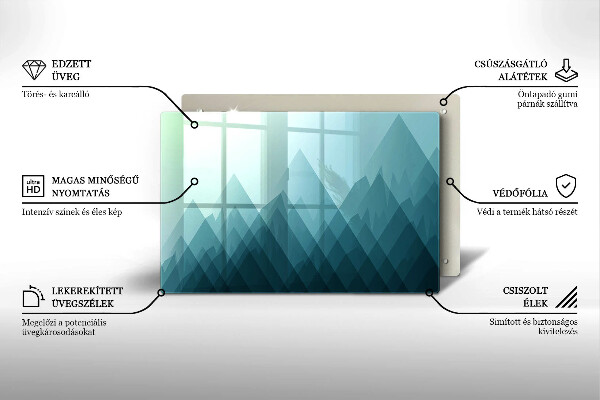 Deska do kuchni Abstrakcyjne góry
