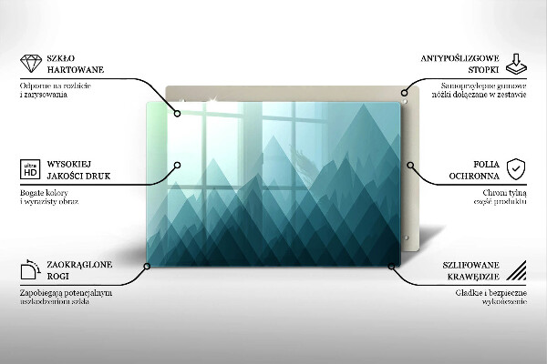 Deska do kuchni Abstrakcyjne góry