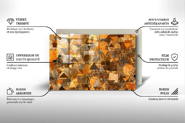 Deska do kuchni Wzór figury geometryczne
