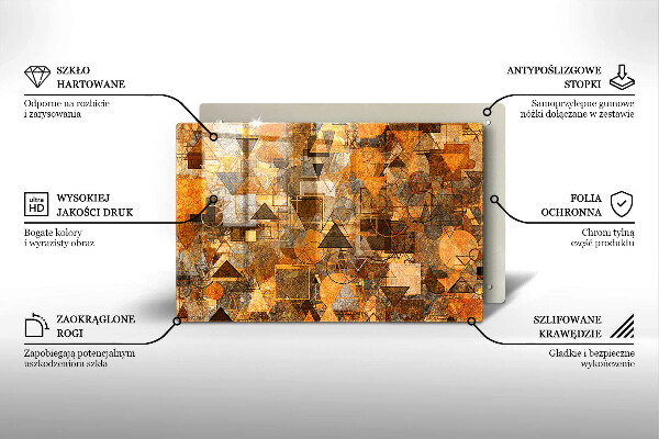 Deska do kuchni Wzór figury geometryczne