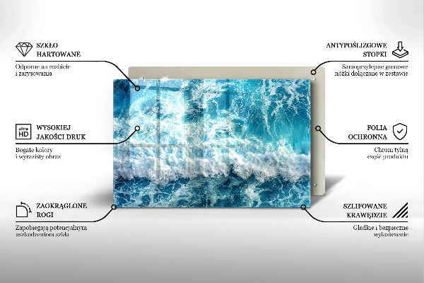 Deska do kuchni Woda morskie fale