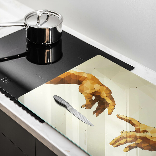 Deska do kuchni Stworzenie Adama dłonie