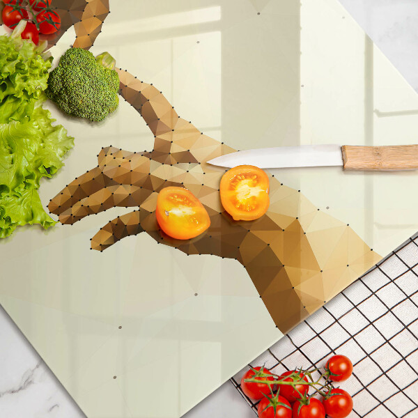 Deska do kuchni Stworzenie Adama dłonie