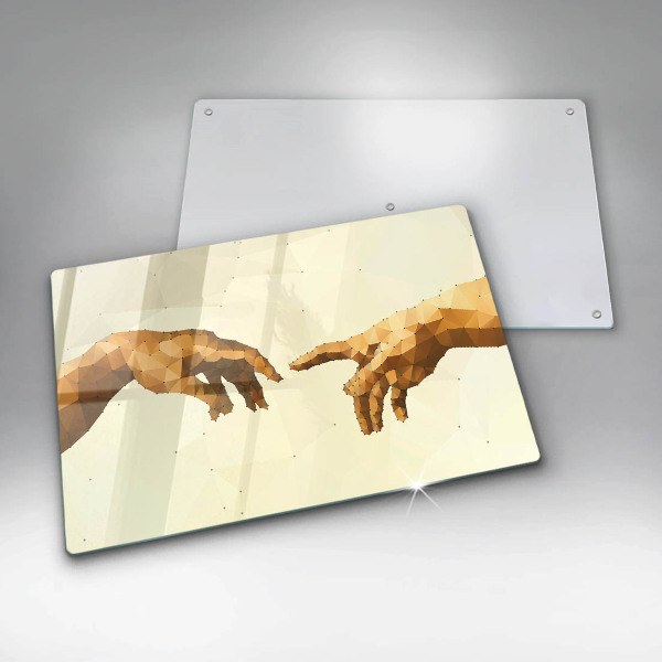 Deska do kuchni Stworzenie Adama dłonie