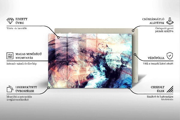 Deska do kuchni Malowana abstrakcja