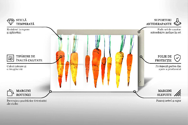 Deska do kuchni Ilustracja marchewki
