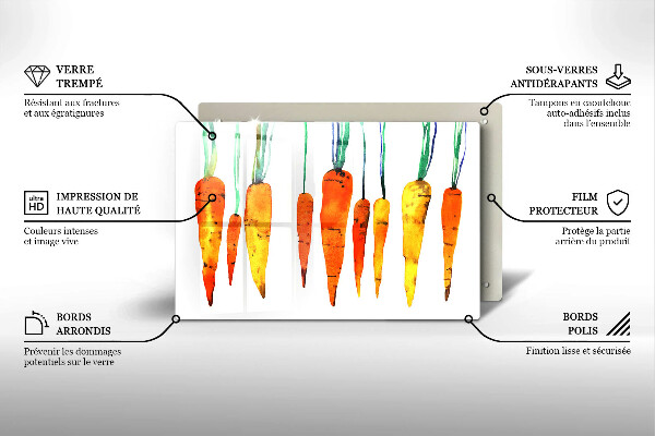 Deska do kuchni Ilustracja marchewki