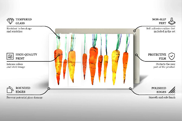 Deska do kuchni Ilustracja marchewki