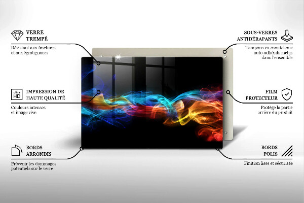 Deska do kuchni Kolorowy dym