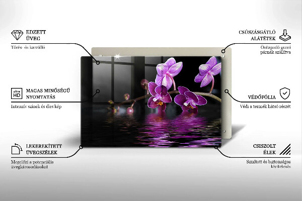 Deska do kuchni Orchidea woda zen