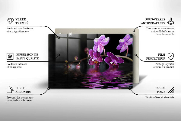 Deska do kuchni Orchidea woda zen