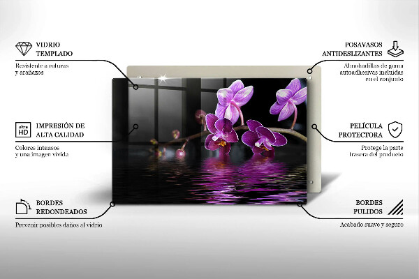 Deska do kuchni Orchidea woda zen