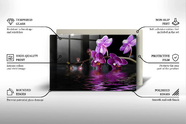 Deska do kuchni Orchidea woda zen