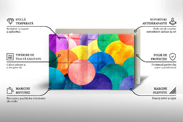 Deska do kuchni Barwne koła