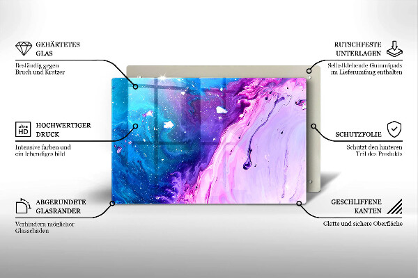 Deska do kuchni Abstrakcja tusze