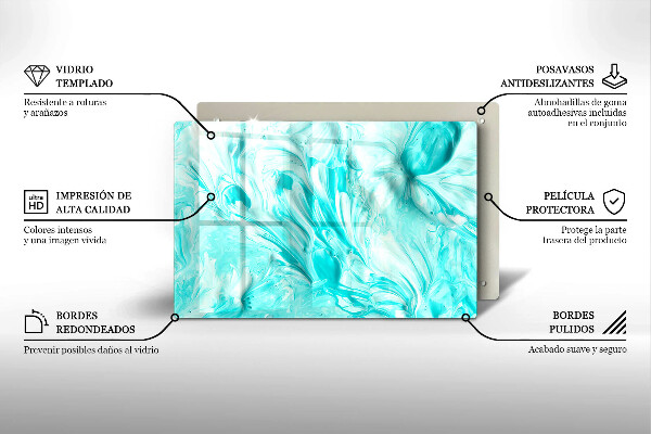 Deska do kuchni Farby abstrakcja